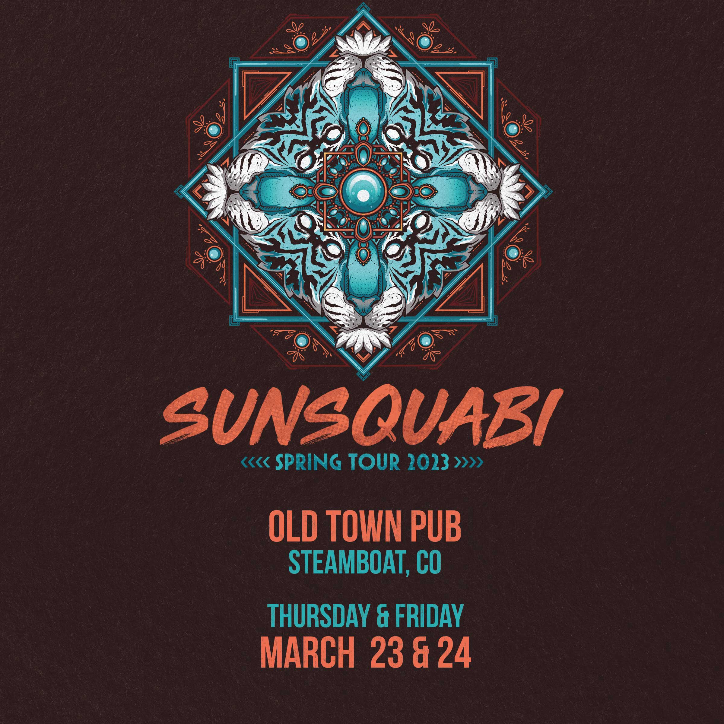 Sunsquabi playing live music at OTP in Steamboat Springs, Colorado, March 23, March 24, 2023